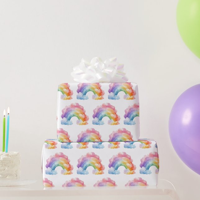 Rainbow Pattern Kindergeburtstag Geschenkpapier (Partygeschenke)