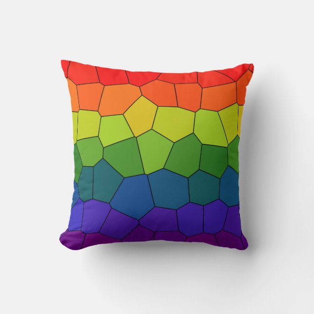 Rainbow Pattern Kissen (Vorderseite)