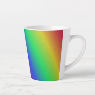 Rainbow Pattern Latte Tasse