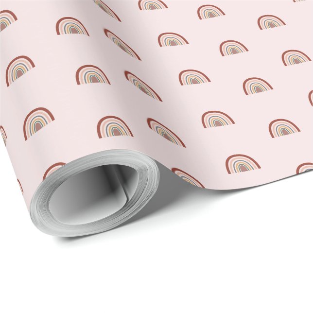 Rainbow Pattern Multicolor Elegant Geschenkwrap Geschenkpapier (Rolleneckpunkt)