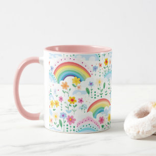 Rainbow Pattern Tasse