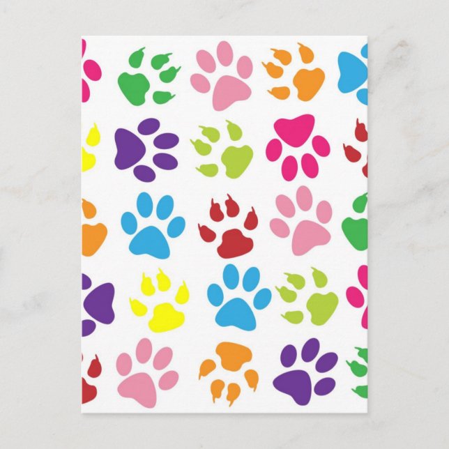 RAINBOW PAW DRUCKEN POSTKARTE (Vorderseite)