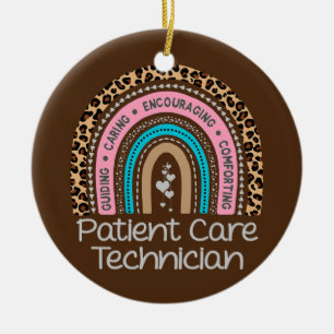 Rainbow PCT Tech Nurse Keramik Ornament
