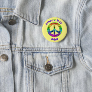 Rainbow Peace Liebe Pricing Awareness Button