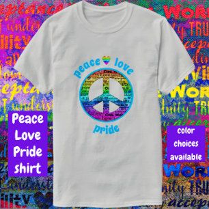Rainbow Peace Liebe Pride T-Shirt