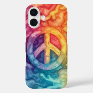 Rainbow Peace Splash Handy Case