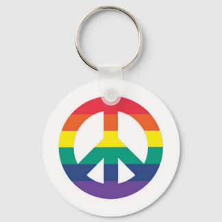 Rainbow Peace Symbol Schlüsselanhänger