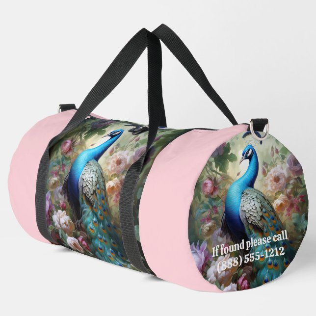 Rainbow Peacock Large Duffel Bag Duffle Bag (Linke Ecke)