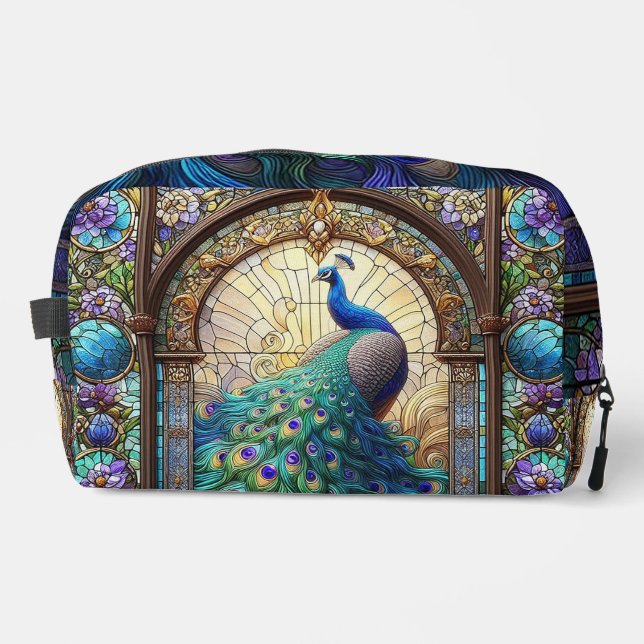 Rainbow Peacock Toilettenartikel Beutel Dopp Kit (Vorderseite)