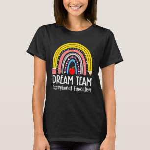 Rainbow Pencil Dream Außergewöhnliche Bildung Team T-Shirt