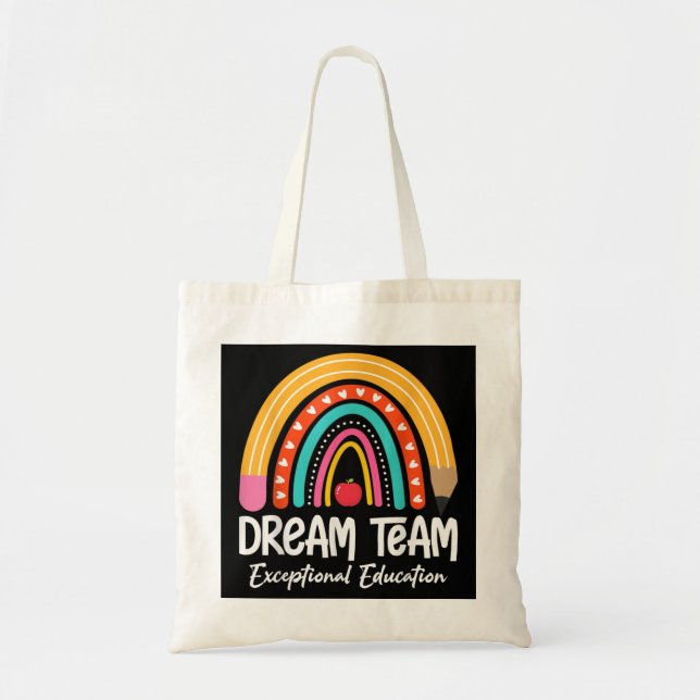 Rainbow Pencil Dream Außergewöhnliche Bildung Team Tragetasche (Vorne)