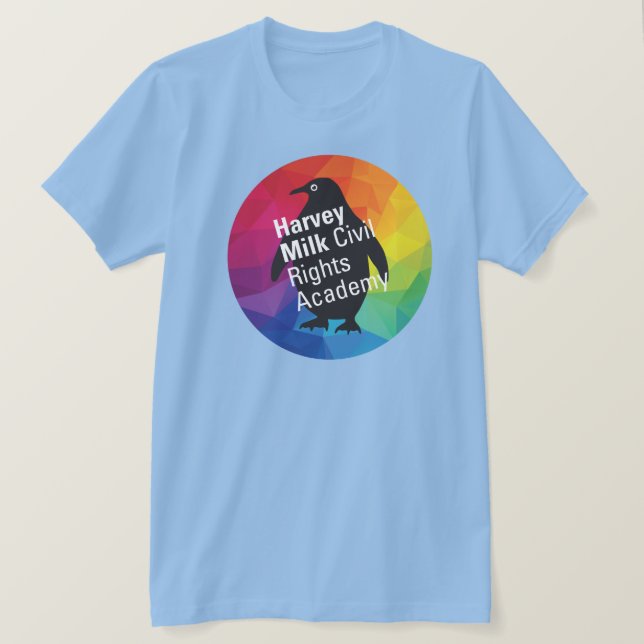 Rainbow Penguin T - Shirt - Erwachsene Basic (Design vorne)