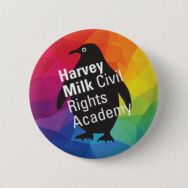 Rainbow Penguin-Taste Button (Vorderseite)