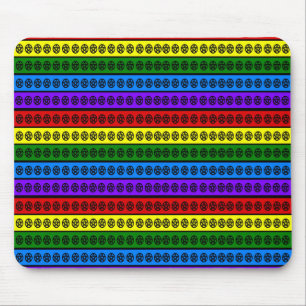 Rainbow Pentagramm Mousepad