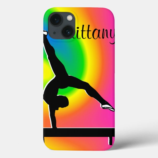 RAINBOW PERSONALISIERT GYMNASTICS IPAD MINI-FALL Case-Mate iPhone HÜLLE (Rückseite)