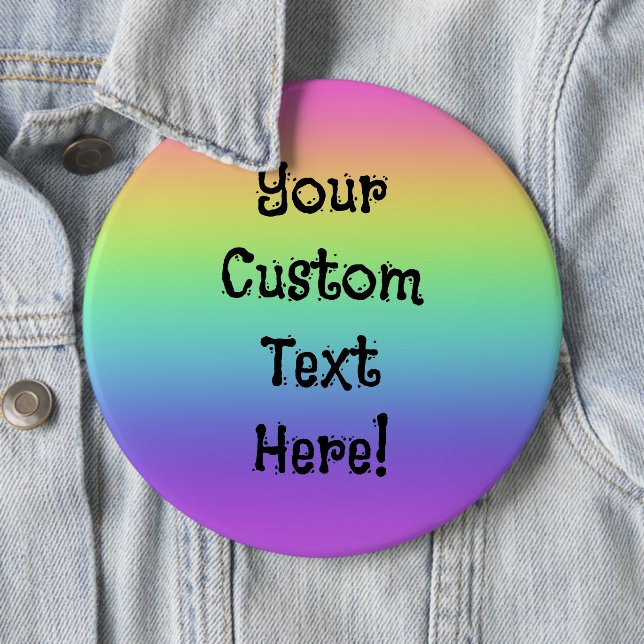 Rainbow-Personalisierte Button-On-Taste Button (Beispiel)