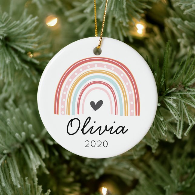 Rainbow personalisierte Weihnachtsschmuck (Baum)