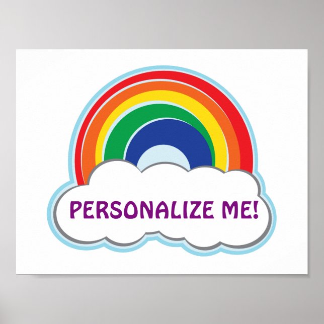 RAINBOW | personalisiertes Poster (Vorne)