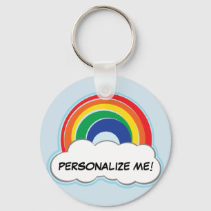 RAINBOW   personalized keychain Schlüsselanhänger