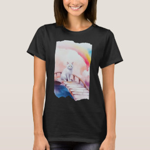 Rainbow Pet Bridge White Cat Wasser Magische Paste T-Shirt