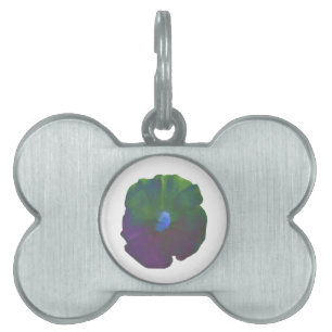 Rainbow Petunia Pet Tag Tiermarke