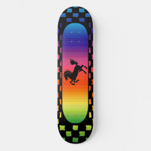 Rainbow-Pferd Skateboard