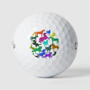 Rainbow Pferde Golfball