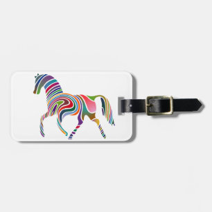 Rainbow-Pferdedesign Gepäckanhänger