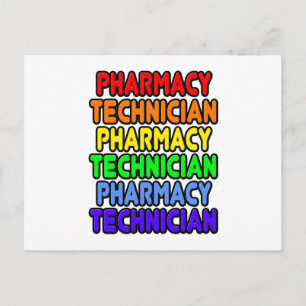Rainbow Pharmacy Technique Postkarte