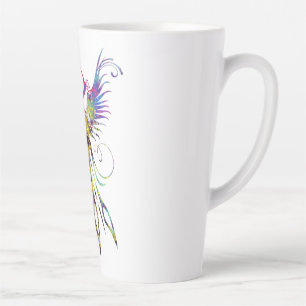 Rainbow Phoenix Latte Tasse von Brow Bird