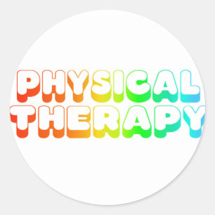 Rainbow Physical Therapy Runder Aufkleber