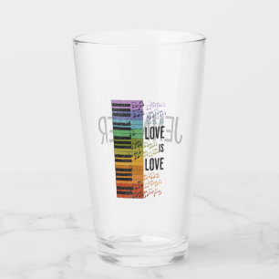 Rainbow Piano Glas