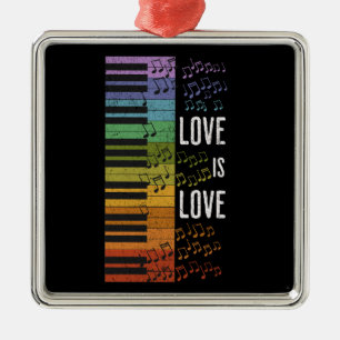 Rainbow Piano Ornament Aus Metall