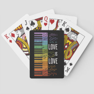 Rainbow Piano Spielkarten