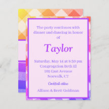 Rainbow Picnic Enclosure Card Diagonal