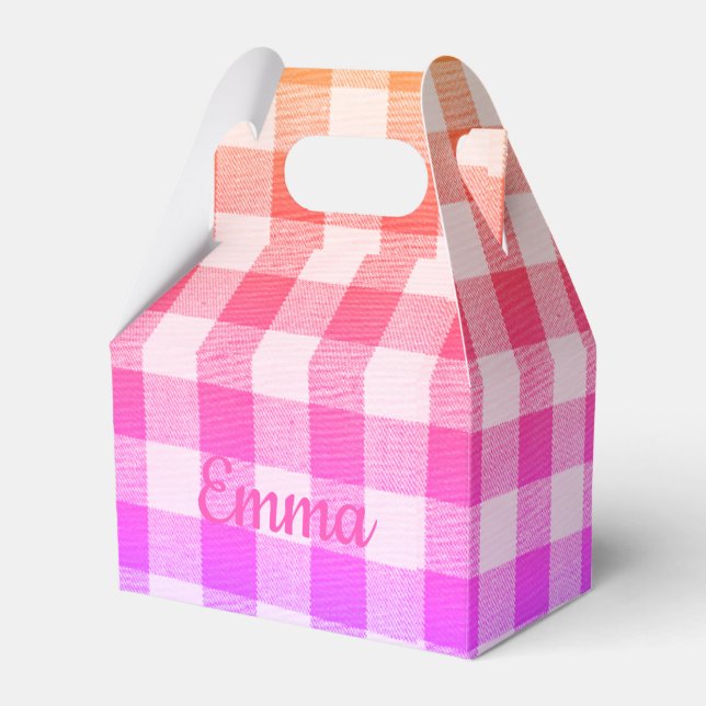 Rainbow Picnic Favor Box Geschenkschachtel (Vorderseite)