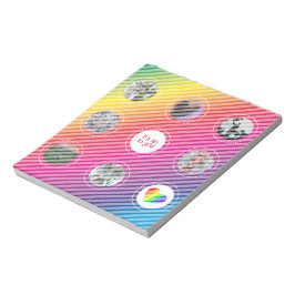 Rainbow Picture Grid Notizblock