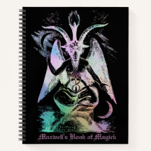 Rainbow Pink Baphomet Sabbatical Goat LHP Gothic