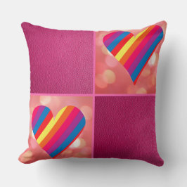 Rainbow Pink Kissen