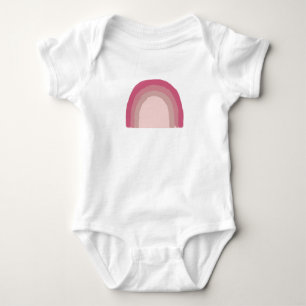 Rainbow Pink Ombre Malerei Baby Bodysuit Baby Strampler