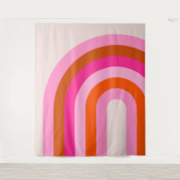 Rainbow Pink und Orange Boho Arch