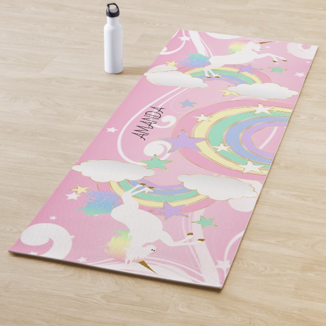 Rainbow Pink Unicorn Yogamatte (Beispiel)