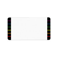 Rainbow Pinstripes LGBT Wedding | Blank