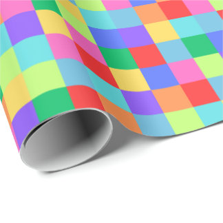 Rainbow Pixel farbenfrohe, helle Geschenkwrap Geschenkpapier