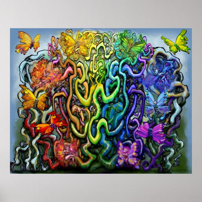 Rainbow Pixies Magic Poster (Vorne)