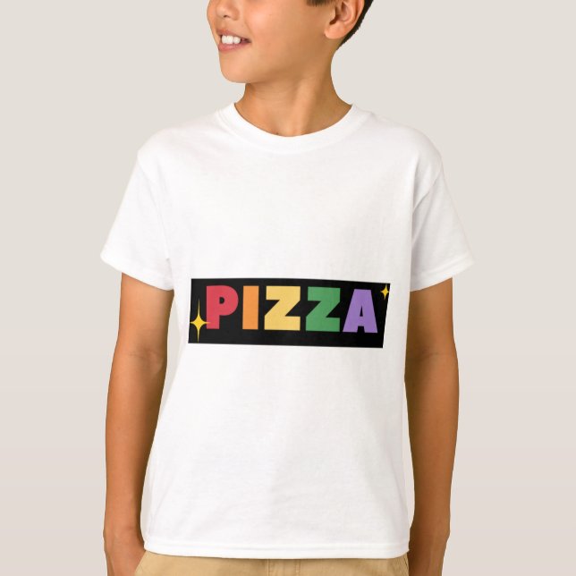 Rainbow Pizza T-Shirt (Vorderseite)