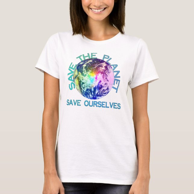 Rainbow Planet T-Shirt (Vorderseite)