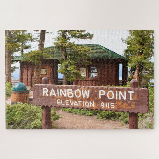 Rainbow Point-Zeichen, Bryce Canyon, Utah Puzzle (Horizontal)