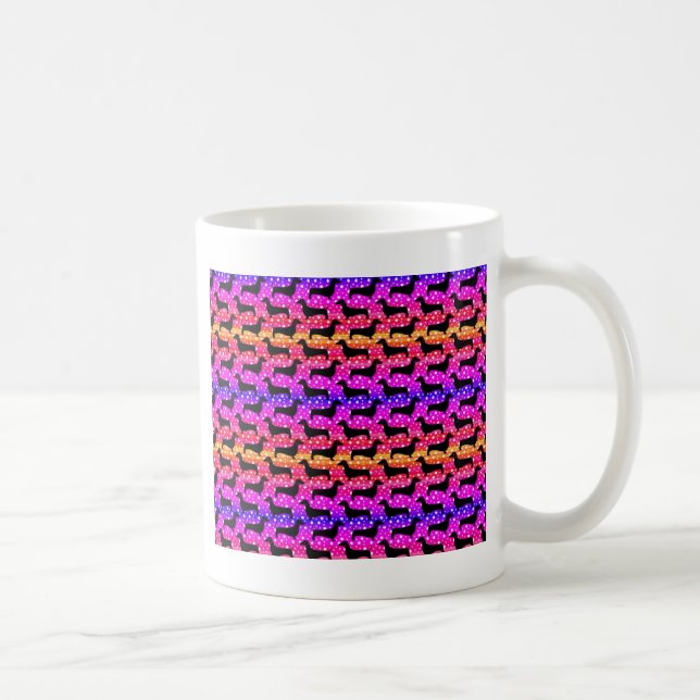 Rainbow Polka Dackeln Tasse (Rechts)