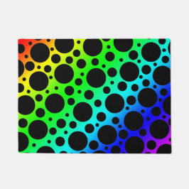 Rainbow Polka Dot Doormat Fußmatte
